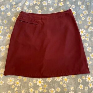 Patagonia Red A-Line Mini Skirt for Work